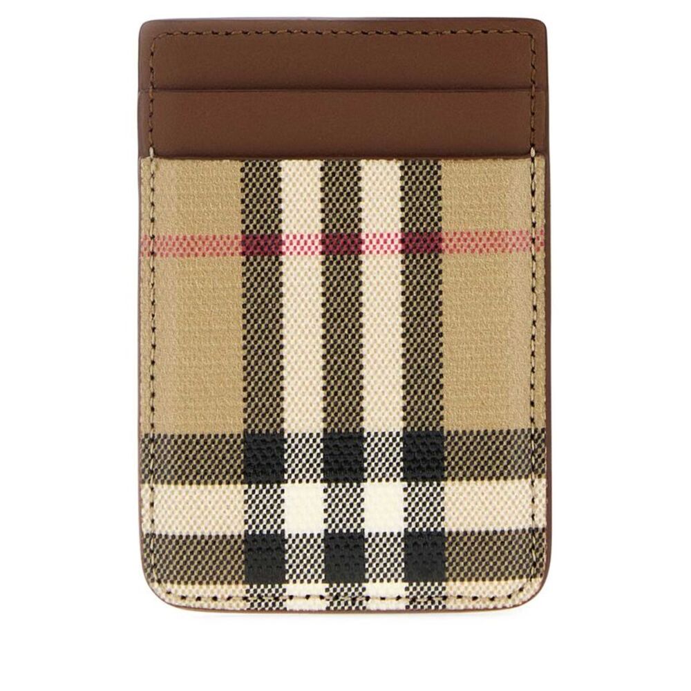 Burberry Men Printed Canvas Card Holder